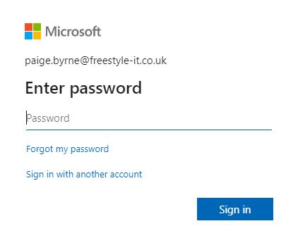 Two Factor Authentication process step 1