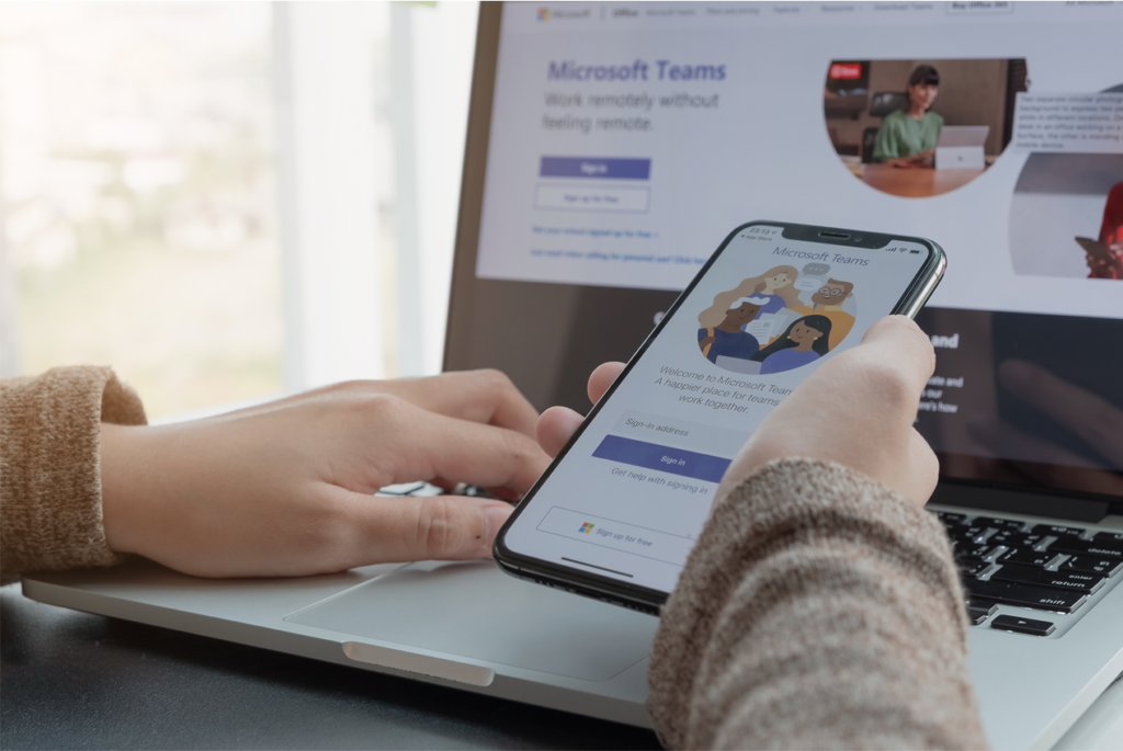 Microsoft Teams on mobile device