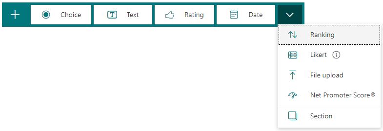 Forms Question Options 